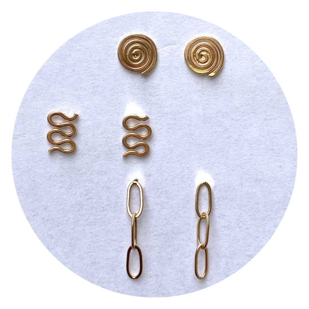 Squiggle Studs